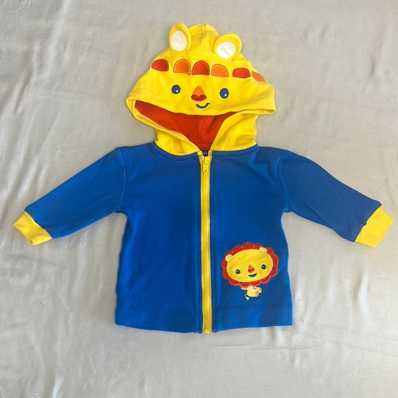 Fisher-Price Red and Blue Infant Jacket hoodie - Picture 1 of 5